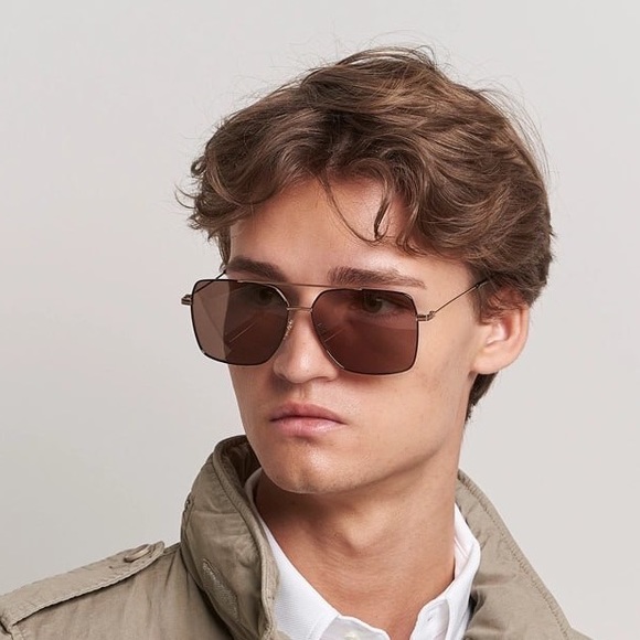NEW GUCCI MEN BROWN SUNGLASSES - Picture 2 of 7